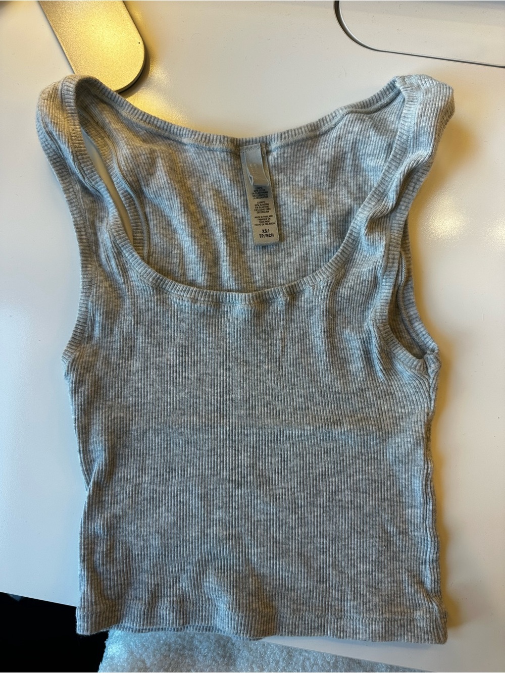 SKIMS Cotton Rib Crop Tank Top
